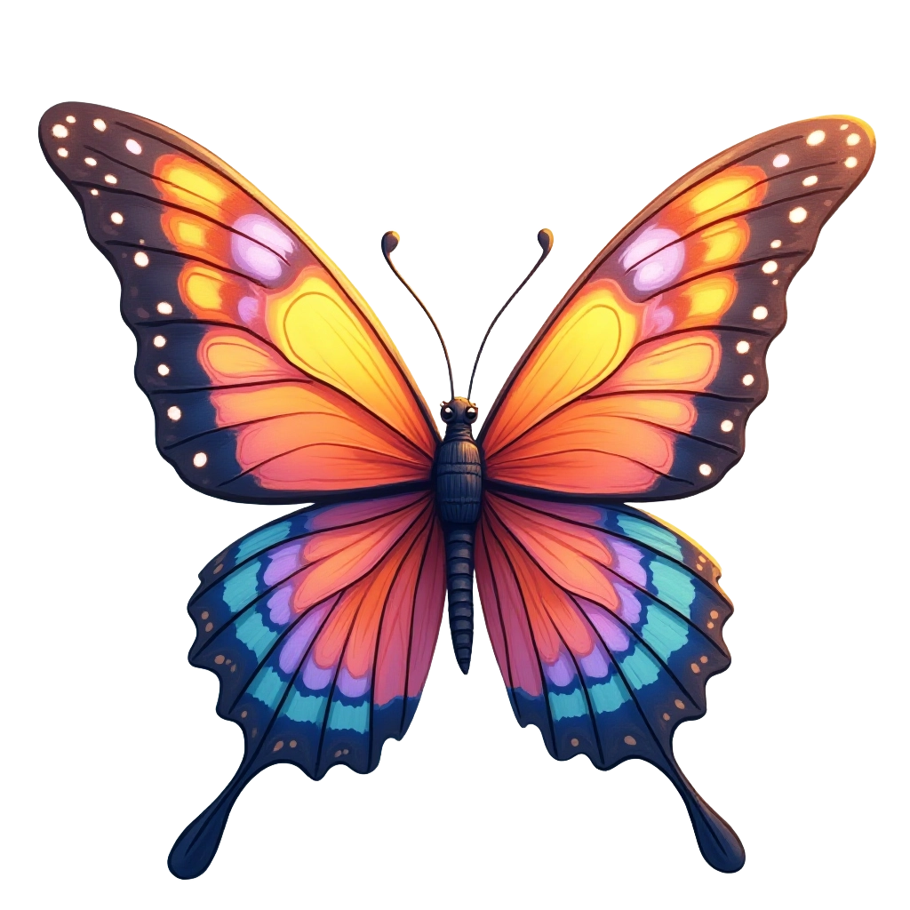 Vibrant Butterfly Illustration